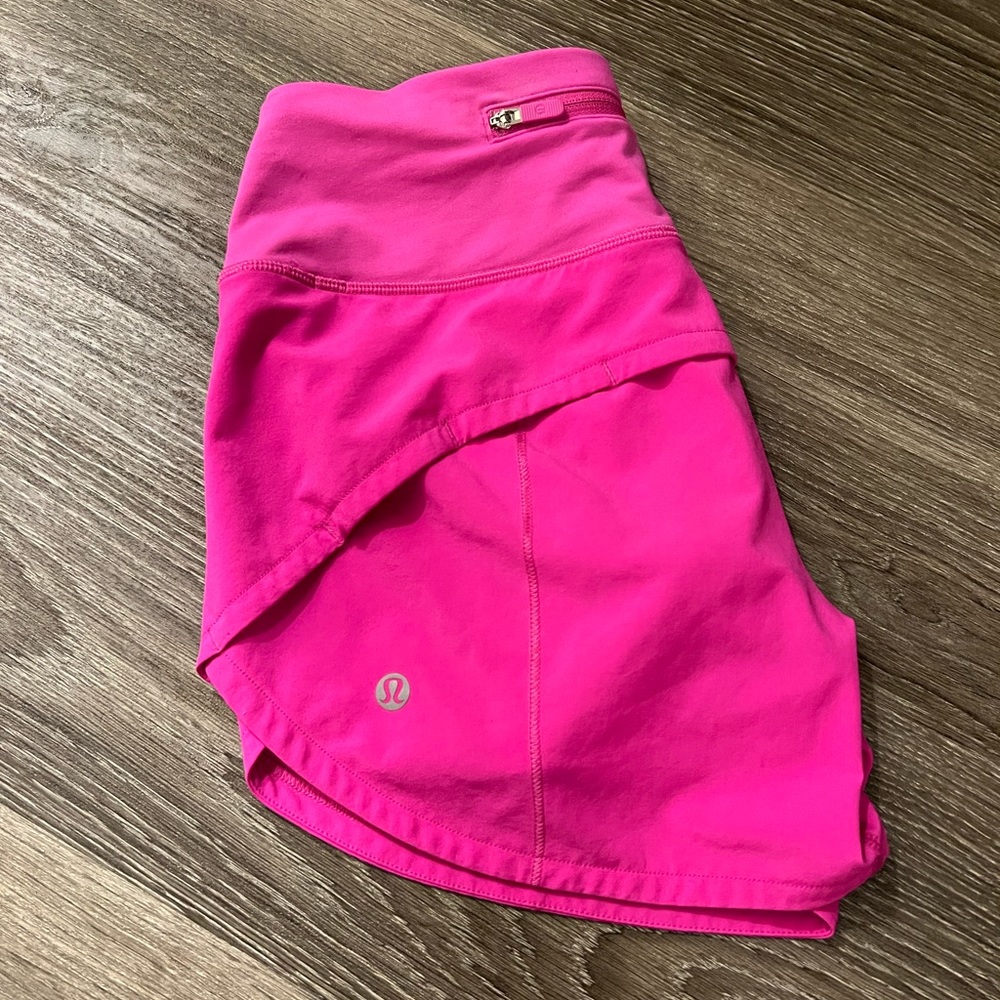 Pink lululemon shorts